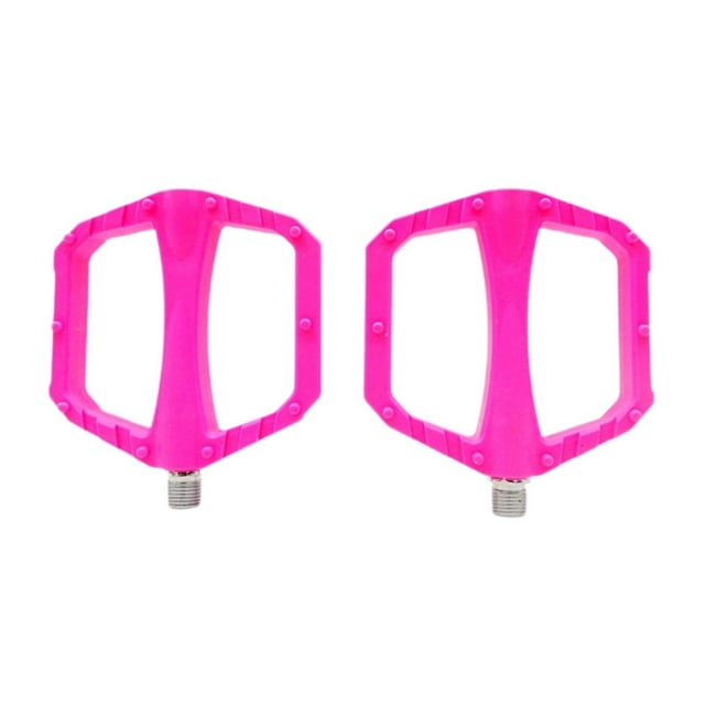 Lipstore Bike Foot Pedals Anti Slip Sturdy Versatile Easy Installation Pedals Pink
