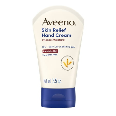 Aveeno Skin Relief Intense Moisture Hand Cream, Prebiotic Oat, 3.5 oz