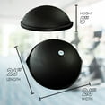 thumbnail image 2 of Bosu Gym à Domicile Multifonction 26 Pouces Entraîneur de Force d'Équilibre, Noir Mat, 2 of 9