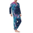 thumbnail image 2 of Balery DJ Panda Hot Air Balloon Pattern Pajama Sets for Men Long Sleeve 2 Piece Sleepwear Loungewear Sets Soft PJ's with Pockets Long Sleeve Comfy Pj Sets-Medium, 2 of 7