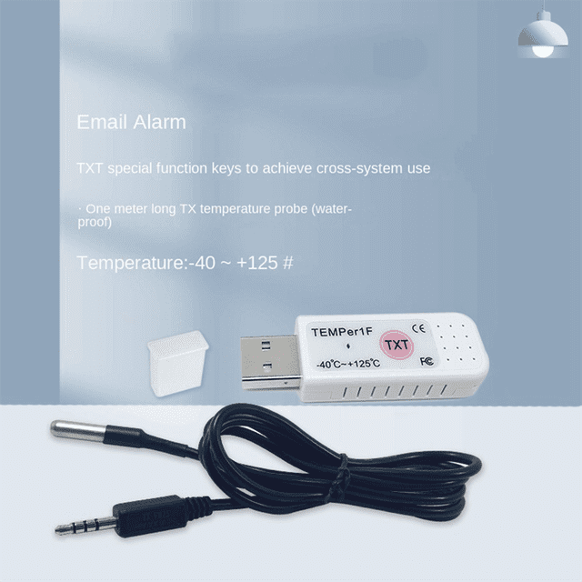 USB Thermometer Computer Temperature Sensor Temperature Probe Aquarium Industry Remote Monitor TEMPer1F