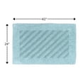 thumbnail image 2 of Knightsbridge Shooting Star 220 GSF Reversible Bath Rug 24 x 40 - Light Blue, 2 of 2