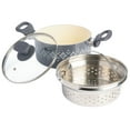 thumbnail image 4 of Spice by Tia Mowry - Healthy Nonstick Ceramic 3QT Charcoal Aluminum Dutch Oven with Steamer, 4 of 9