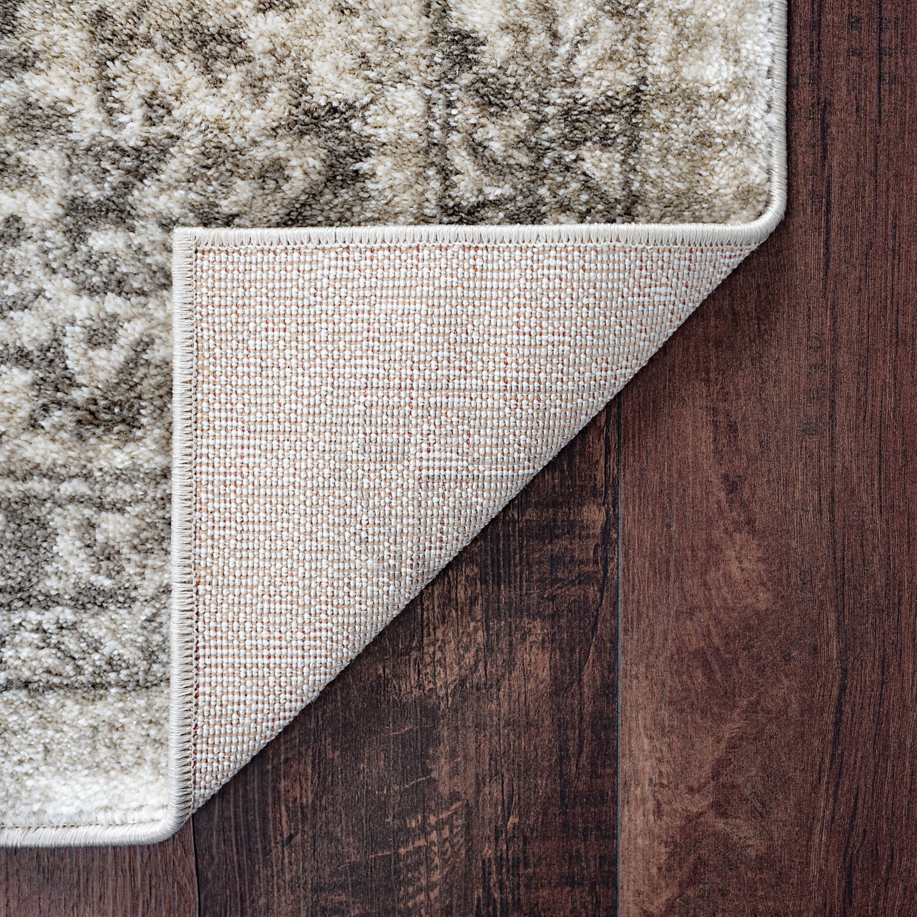 Bliss Rugs Oriental Area Rug, Medallion Indoor Rugs for Living Room, Dining Room, Bedroom | Ivory/Taupe, 5' x 8' (5'3''x7'3'')