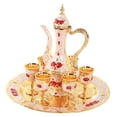 thumbnail image 1 of Juego de licores y vino europeo, dispensador de sake, barra, copa de vino coleccionable, adorno Dorado Blanco Rojo, 1 of 8