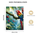 thumbnail image 2 of Leisuo 16x20 in / 12x16 in Decorative Painting Parrots Sea Beach Hawaiian Palm Tree Banana Leaf Flowers Modern Hawaiian Summer Tropical Island Leaves with Hibiscus Flowers Print On Canvas 16x20 in, 2 of 5