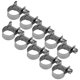 thumbnail image 1 of High quality 10pcs Sanitary 304 Stainless Steel Mini Clamps (13-15mm), 1 of 5