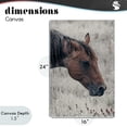 thumbnail image 4 of Stupell Industries Rustic Lodge Mother Horse Grazing in Meadow Canvas Art, 16 x 24, by Nathan Larson, 4 of 8
