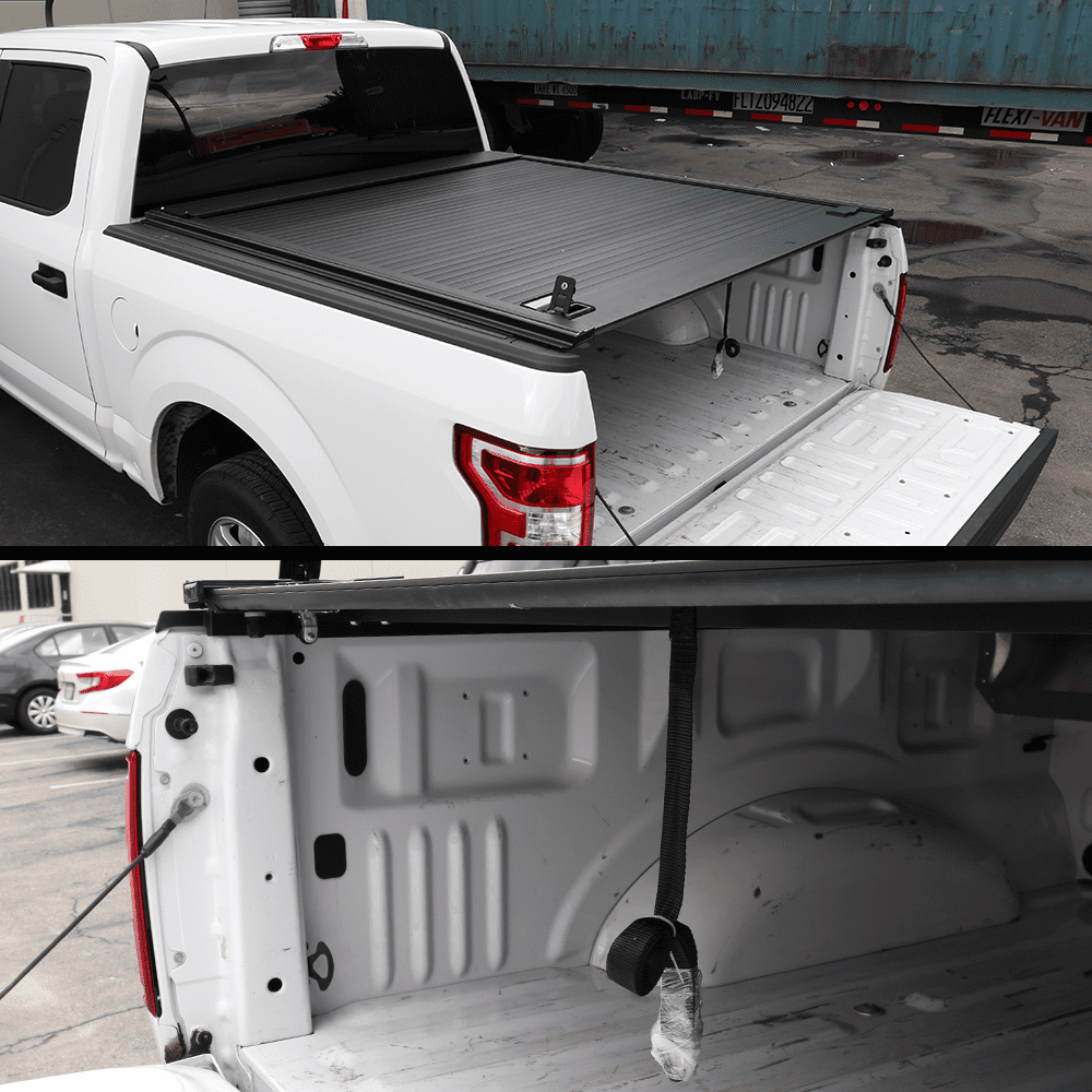 For 2004 2020 Ford F150 5 5ft Short Truck Bed Syneticusa Waterproof Retractable Hard Tonneau Cover Hard Aluminum Low Profile Design Walmart Com Walmart Com