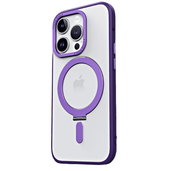 IPhone 14 Pro Max Phone Case Magnetic Support Point Case Magsafe Transparent Frosted Protective Case