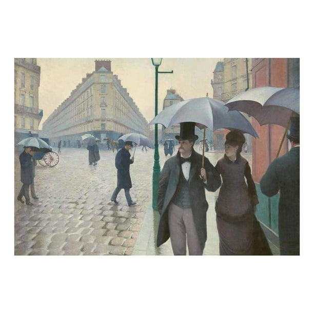 Wall26 Paris Street Rainy Day By Gustave Caillebotte Peel Stick Wallpaper 100x144 Inches Walmart Com Walmart Com