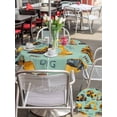 thumbnail image 5 of Outdoor Tablecloth with Umbrella Hole for Patio/Picnic/Party/Camping, Construction Truck Waterproof Table Cloth Round Cover Washable, Cartoon Grips and Bulldozers Green (Dia 60"), 5 of 8