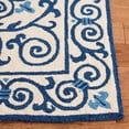 thumbnail image 3 of Safavieh Chelsea Aragon Oriental Wool Runner Rug, Ivory/Dark Blue, 2'6" x 6', 3 of 11