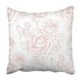 thumbnail image 1 of BSDHOME Toile With Contour Drawing Beautiful Roses Vintage Antique Beauty Nature Botany Pillowcase 20x20 inch, 1 of 1