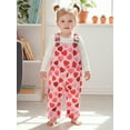 thumbnail image 6 of BemeyourBBs Toddler Baby Girl Valentines Day Outfit Heart Overalls Romper Print Sleeveless Pants Jumpsuit with Pockets Spring Summer Clothes, 6 of 9