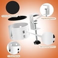 thumbnail image 5 of Upgraded Large Desk Cup Holder Clamp, Anti-Spill Cup Holder for Table, Durable 5 Adjustable Directions, Metal Office & PC Gaming Desk Accessories, Enough to Hold Coffee Cups, Water Bottles, White, 5 of 6
