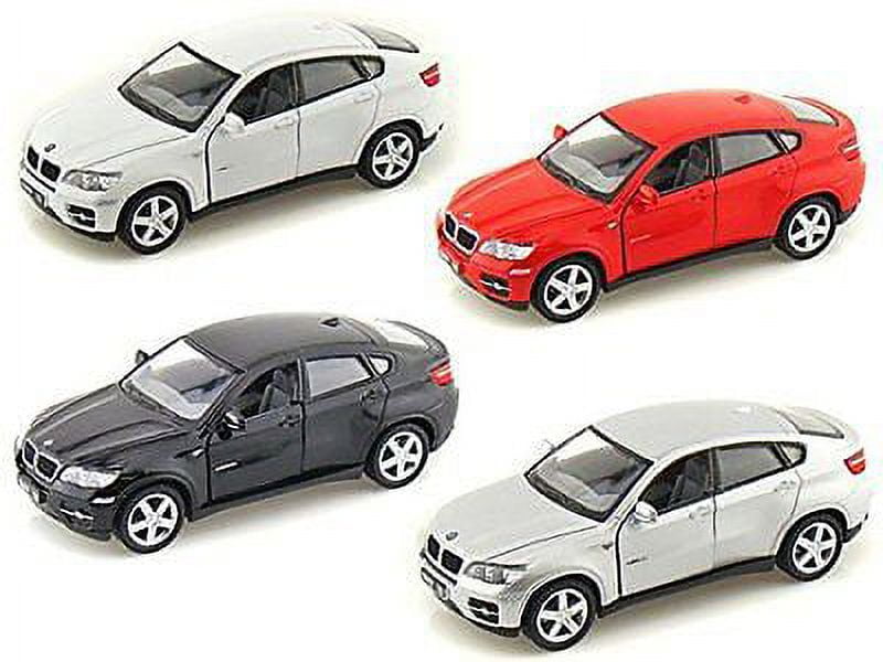 Set of 4: Kinsmart  5" BMW X6 SUV 1:38 Diecast Model Toy Car