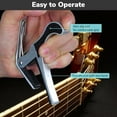 thumbnail image 4 of Yescom Guitar Capo Tune Clamp for Acoustic Electric Classical Guitar Silver New, 4 of 8