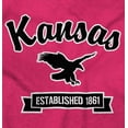 thumbnail image 2 of Kansas Cute Bald Eagle Souvenir Plus Size Crewneck Graphic Tee Shirt Brisco Brands 2X, 2 of 3