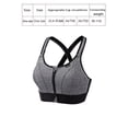 thumbnail image 7 of Cinda Ease Women's Zipper Sports Bra - High Support, Adjustable Straps, and Breathable Design, 7 of 7