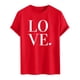 thumbnail image 4 of Tops para hombre, blusas y camisas de cuello redondo y manga corta para hombre. Camiseta/camisa informal de cuello redondo y manga corta con estampado de corazones para hombre. Tops de poliéster para, 4 of 5