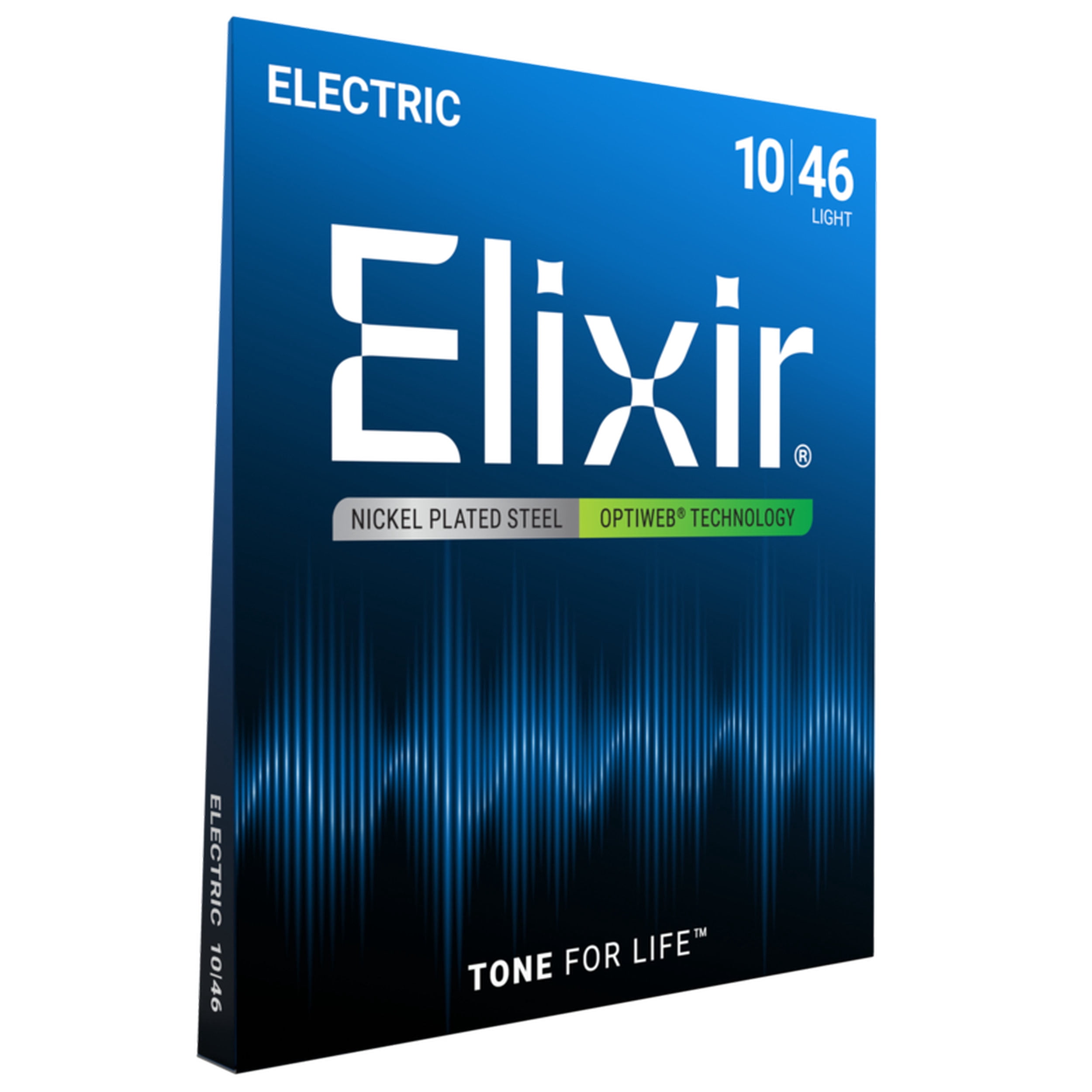 Elixir Strings 19052 Electric Guitar Strings with OPTIWEB Coating, Light, 10-46