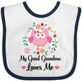 thumbnail image 3 of Inktastic My Great Grandma Loves Me Owl Girls Baby Bib, 3 of 4