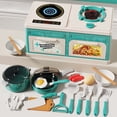 thumbnail image 2 of Mini Stove Pretend Play Toys, Portable Desktop Cooking Oven Complete Cookware Set, Kids Kitchen Role Play Kit, Christmas Birthday Gifts, Toys for Toddler Kids Boys Girls, Age 3+ Educational Game, 2 of 8