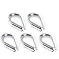 thumbnail image 1 of funtasica 304 Stainless Steel 5/16" Diameter Wire Rope Cable Thimbles Rigging Set Set of 5, 1 of 8
