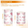 thumbnail image 6 of Yayeee Flameless Candles with Remote Flickering Battery Operated Multi Color Changing, Hand Drawn Hearts, 6 of 7