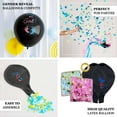 thumbnail image 3 of Efavormart 24" Gender Reveal Boy Or Girl Blue/Gold Confetti Latex Balloon Pop Kit With Black Balloon With Blue Confetti, 3 of 10