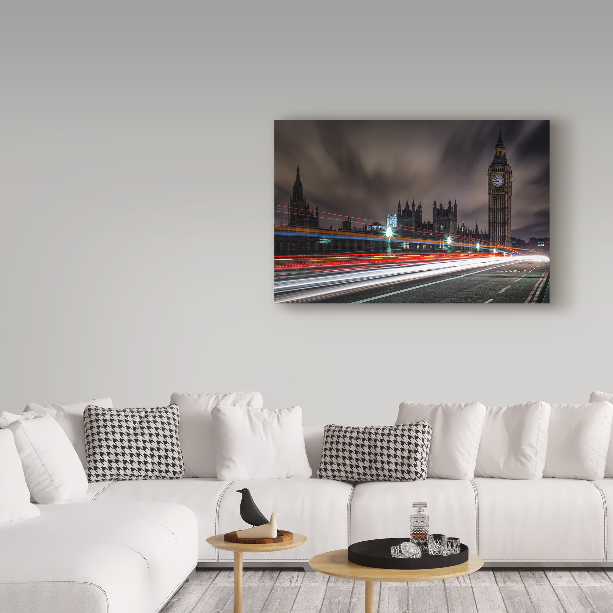 Trademark Fine Art 'Lights In London' Canvas Art by Giuseppe Torre