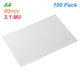 thumbnail image 4 of Paquetes de película de laminado A4, hoja de protección de 3.1mil, 100 piezas/juego para laminado de papel fotográfico y documentos, suministros para oficina en casa., 4 of 6