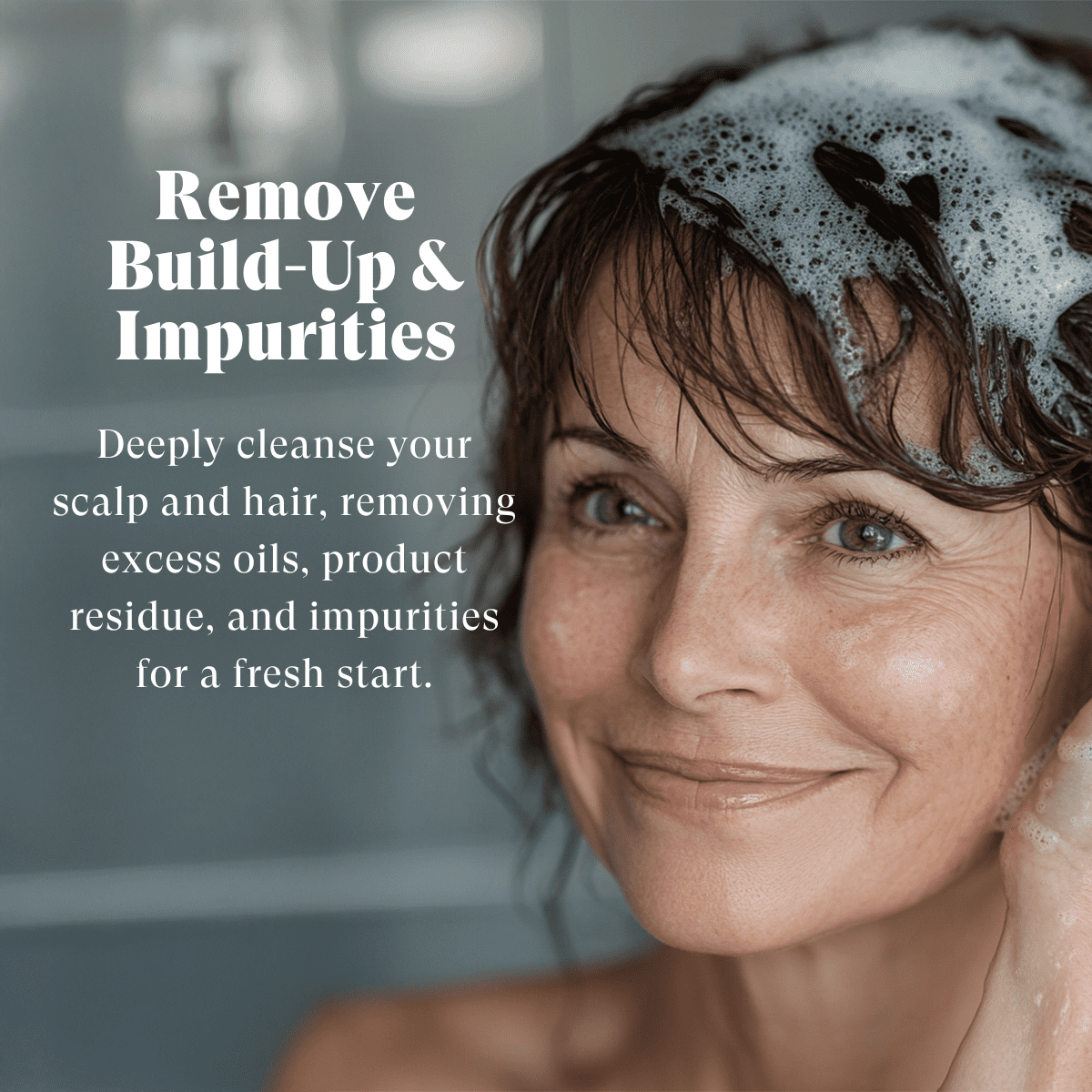 Just Nutritive Remove Build-up Shampoo, Cleanse Scalp & Hair for Volumized, Moisturized Hair 16oz