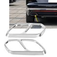 thumbnail image 3 of Reparación de repuesto de acero inoxidable embellecedor protector de punta de escape cuádruple para coche mantenimiento cromado, 3 of 12