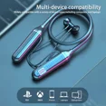 thumbnail image 4 of Led Bluetooth Neckband Wireless Headphones Mic Headset Stereo Earbuds Earphone, 4 of 6