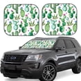 thumbnail image 1 of JUNZAN Cactus Plants1 Pattern Car Windshield Sun Shade | Reflective Sunshade | Foldable 2-Piece Sun Shield Protect Your Car | Fits Sedans, SUVs, Hatchbacks-Medium, 1 of 6