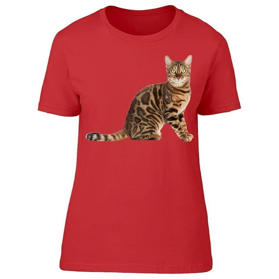 Full-body Bengal Cat T-Shirt Women -Image by Shutterstock, Female x-Large