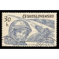 thumbnail image 2 of Yuri Gagarin Vintage Stamp Wall Mural by Wallmonkeys Peel and Stick Graphic (24 in W x 15 in H) WM29396, 2 of 4
