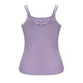 thumbnail image 6 of successthop Tank Tops for Women Built in Bra Spaghetti Straps Ribbed Camisole Sleeveless Undershirts Vacation Tops 2XL, 6 of 8