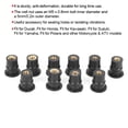 thumbnail image 1 of Windshield Nuts, Black Wear  M5 Well Nuts Practical 10Pcs  Replacement For  For Motorcycle Accessories, 1 of 8