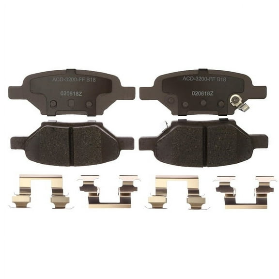 ACDelco Silver 14D1033CHF1 Ceramic Rear Disc Brake Pad Set Fits select: 2009-2012 CHEVROLET MALIBU, 2005-2007 CHEVROLET COBALT
