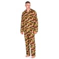 thumbnail image 2 of Pijama de polar con cuello de muesca para hombre - Camuflaje mediano, 2 of 6