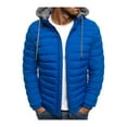thumbnail image 1 of Men's Hooded Puffer Jackets Coats Winter Warm Zipper Casual Padded Outerwear, 1 of 2