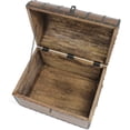 thumbnail image 5 of Nautical Cove Wooden Treasure Chest with Decorative Iron Strips with Iron Lock and Skeleton Keys, Keepsake Lock Box, Pirate Decor Chest, Antique Style, X-Large 16x12x12, 5 of 8