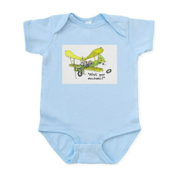 CafePress - Who's Your Mechanic? Infant Bodysuit - Baby Light Bodysuit, Size Newborn - 24 Months