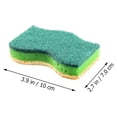 thumbnail image 4 of 5Pcs Kitchen Dish Brush Wood Pulp Sponge Tableware Washing Cloth Double-sided Dish Sponge, 4 of 10