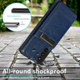 thumbnail image 7 of REQO Phone Case for Samsung Galaxy A13 5G with Tempered Glass Screen Protector Credit Card Holder Wallet Cover Stand Leather Cell Accessories Gaxaly A13 G5 Galaxies 13A SM A136U Women Men Blue, 7 of 7