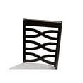 thumbnail image 4 of Baxton Studio Lanier Modern and Contemporary Grey Fabric Upholstered Espresso Brown Finished Wood 2-Piece Dining Chair, 4 of 7