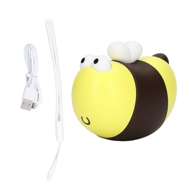 Calentador de manos recargable estilo abeja, carga USB, 2 modos de temperatura, calentamiento rápido, eléctrico, para el hogar, invierno, oficina, amarillo